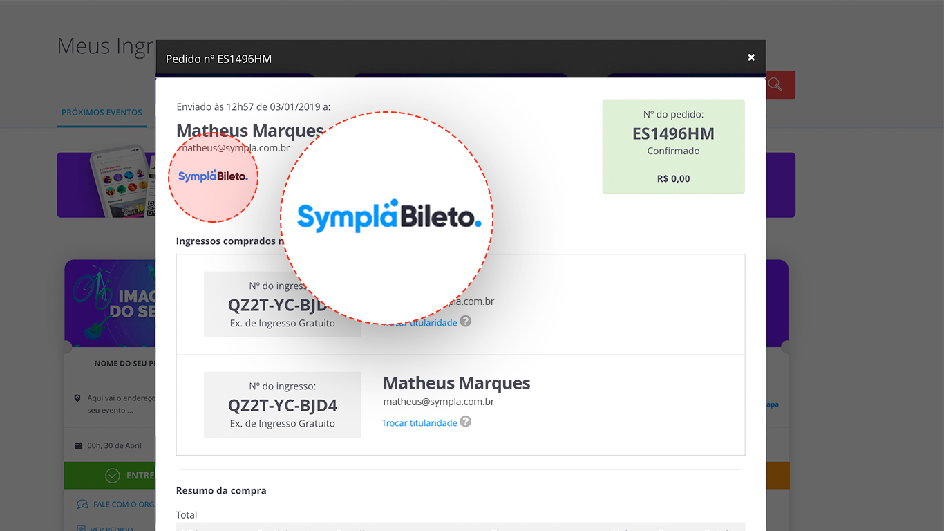 Como Identificar Se O Meu Ingresso Foi Comprado Para Um Evento Sympla Bileto Central De Ajuda 5617